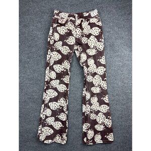 BDG Urban Outfitters 90s Bootcut Jeans Women's 24 Brown Strawberry Print